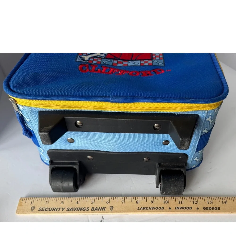 Clifford The‎ Big Red Dog Vintage Rolling Suitcase Blue Scholastic Kids Luggage